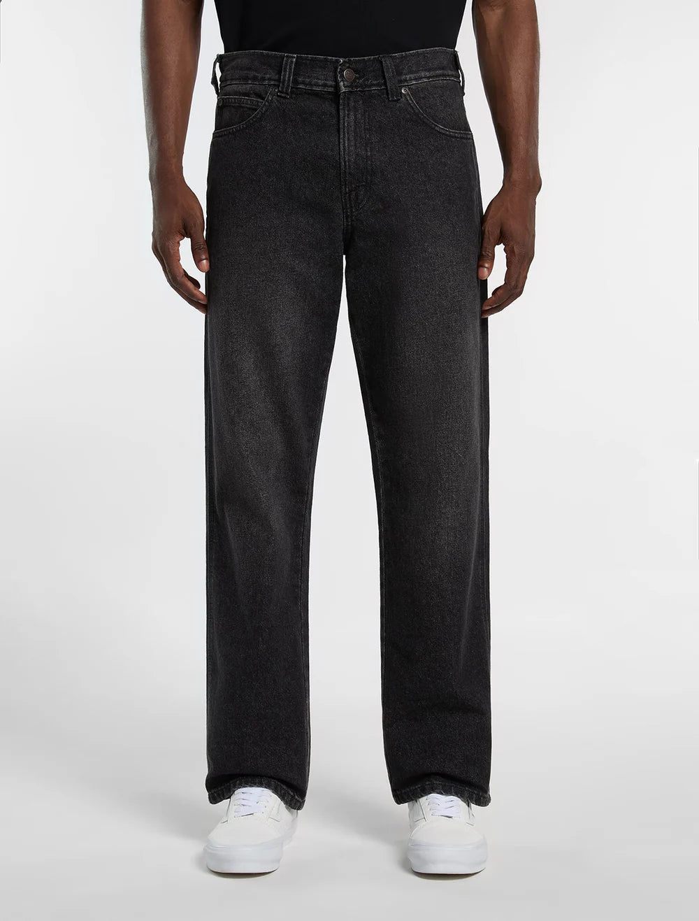 954 Relaxed Straight Work Black WSH Faded