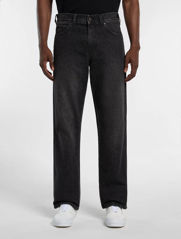 954 Relaxed Straight Work Black WSH Faded