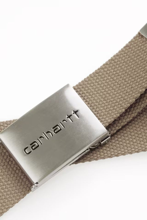 Clip Belt Chrome Leather