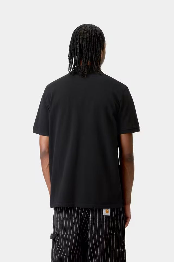 S / S Chase Pique Polo Black / Gold