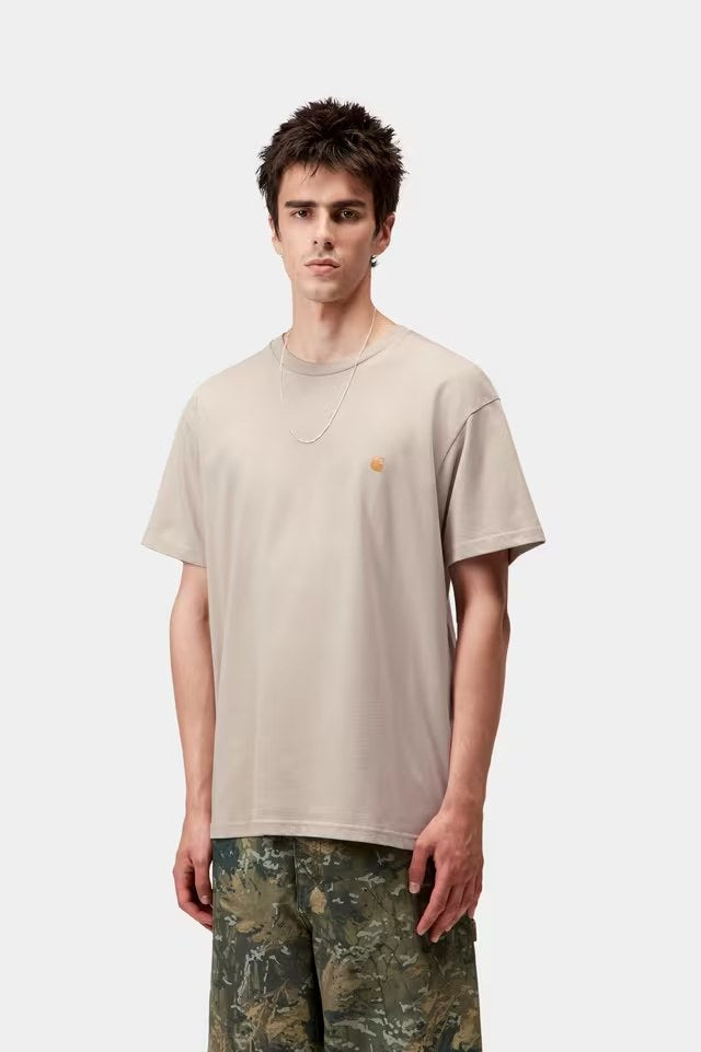 S / S Chase T-Shirt Fleur De Sel / Gold