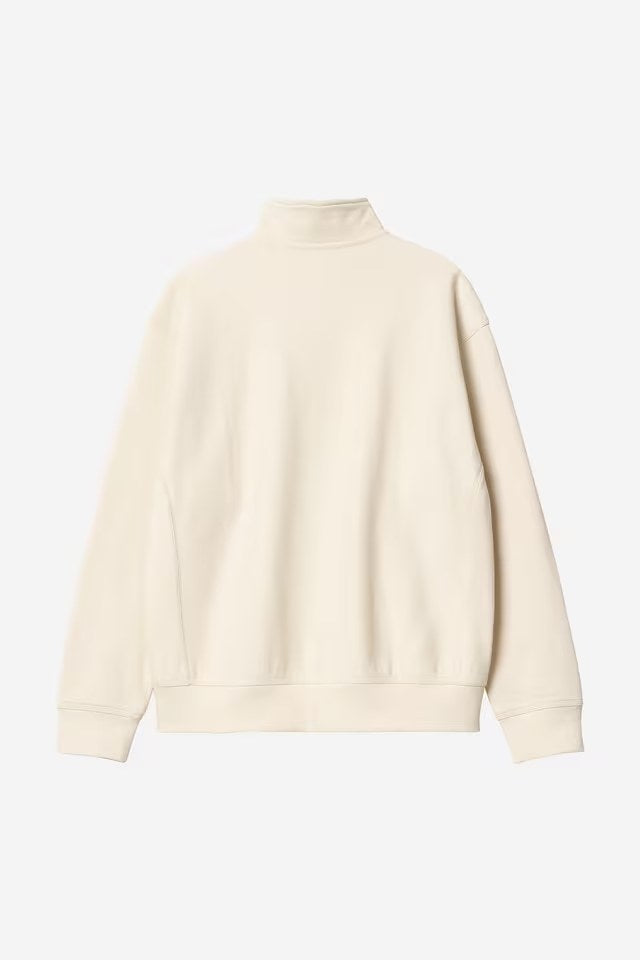 Half Zip American Script Sweat Natural