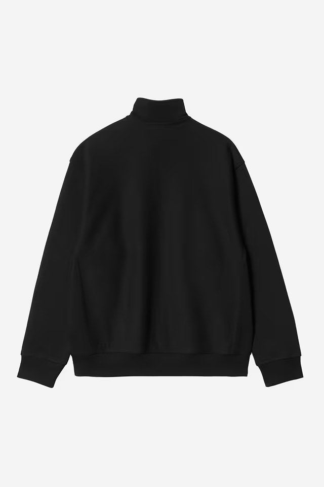 Half Zip American Script Sweat Black