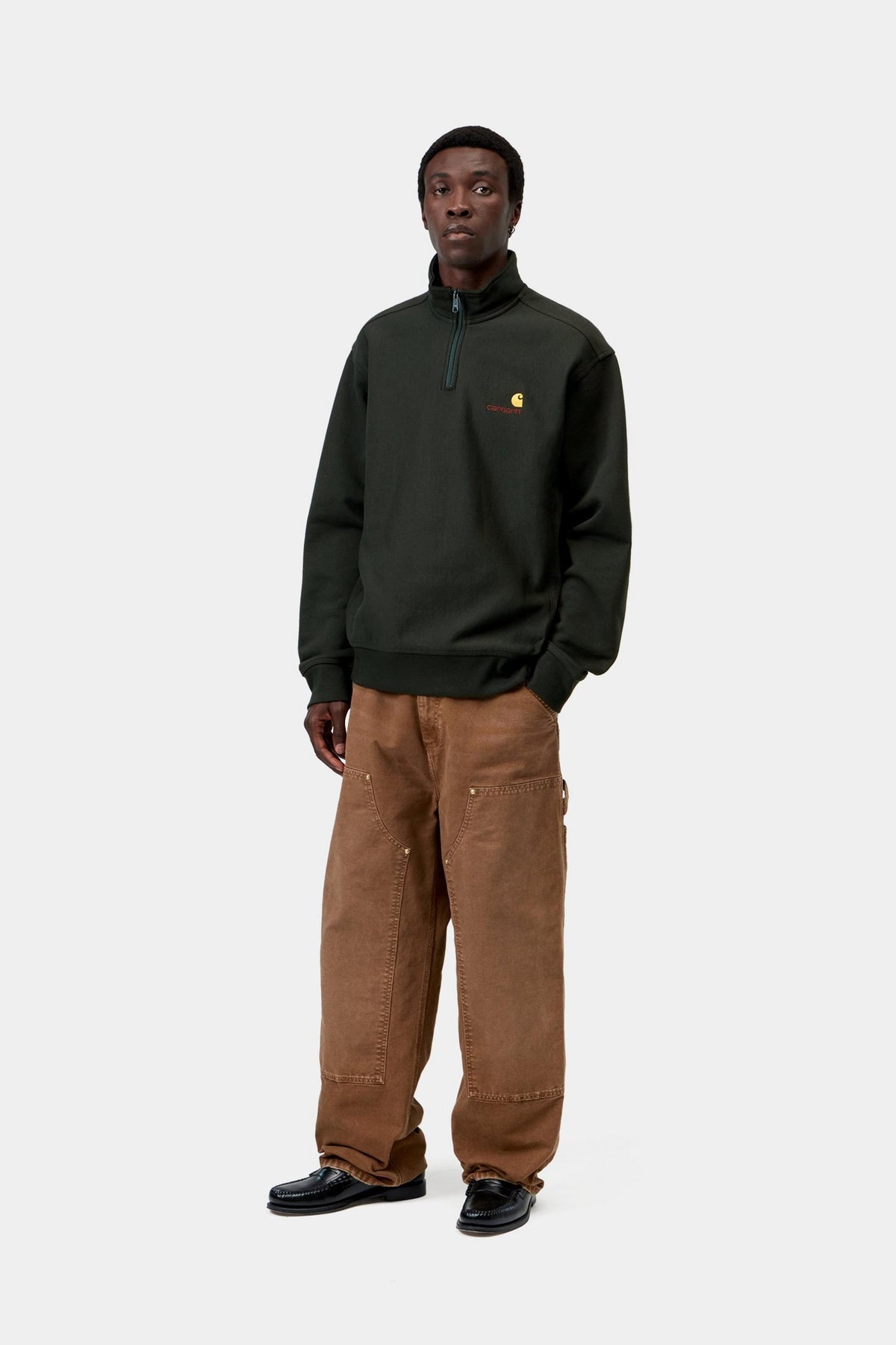 CARHARTT WIP Half Zip American Script Sweatshirt