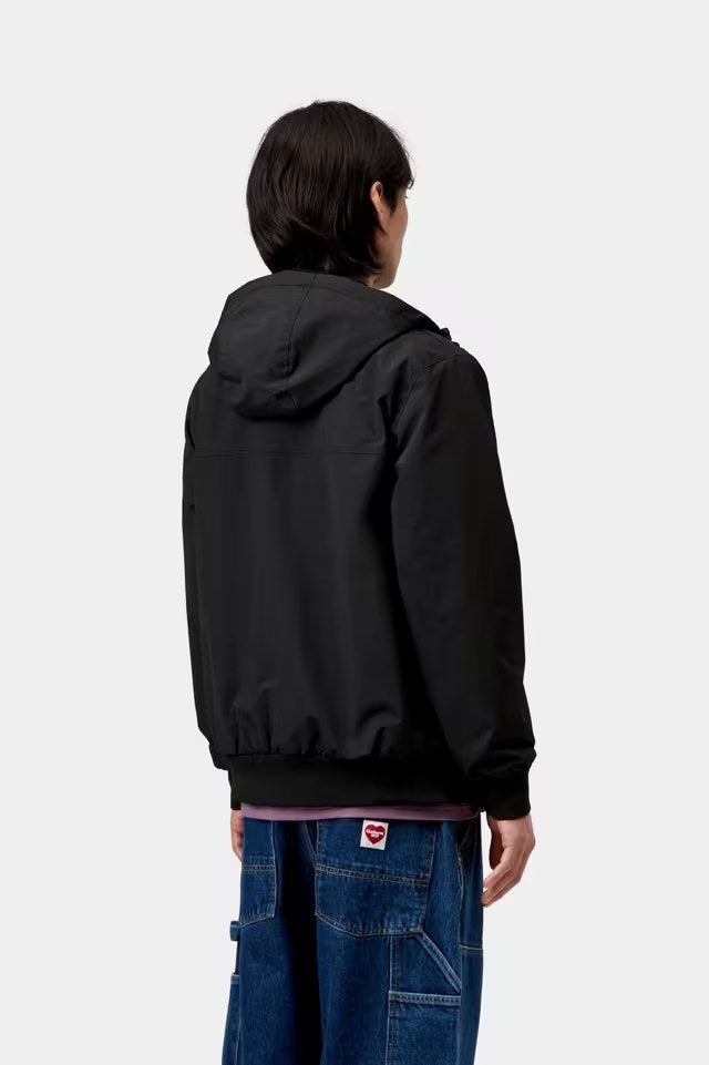 Hooded Sail Jacket Black / White