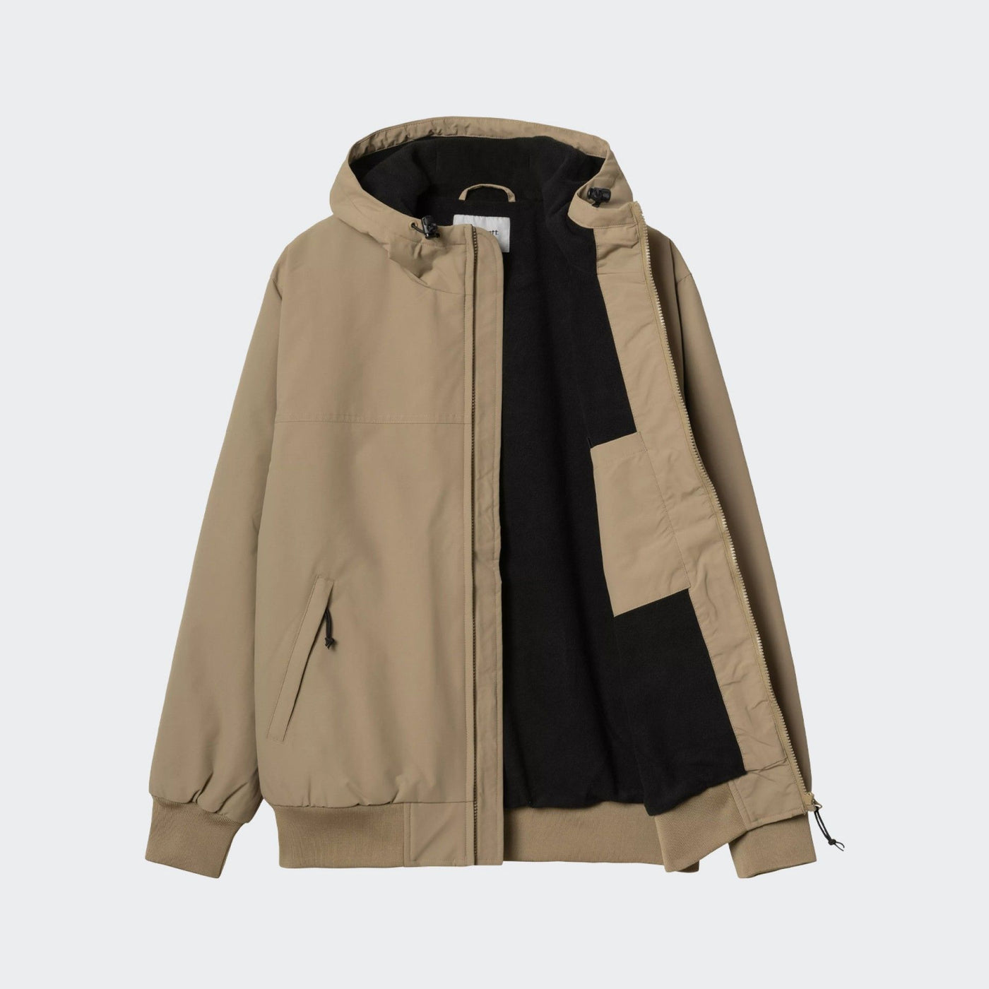 Hooded Sail Jacket Leather / Black