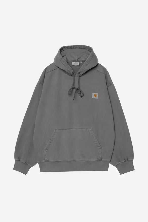 Hooded Vista Sweat Black garment dyed