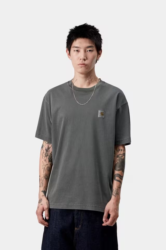 S / S Nelson T-Shirt Black garment dyed