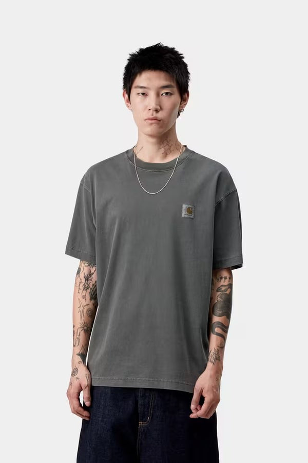 S / S Nelson T-Shirt Black garment dyed