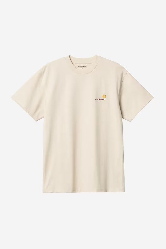 S / S American Script T-Shirt Natural