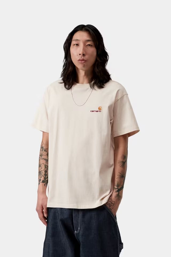 S / S American Script T-Shirt Natural