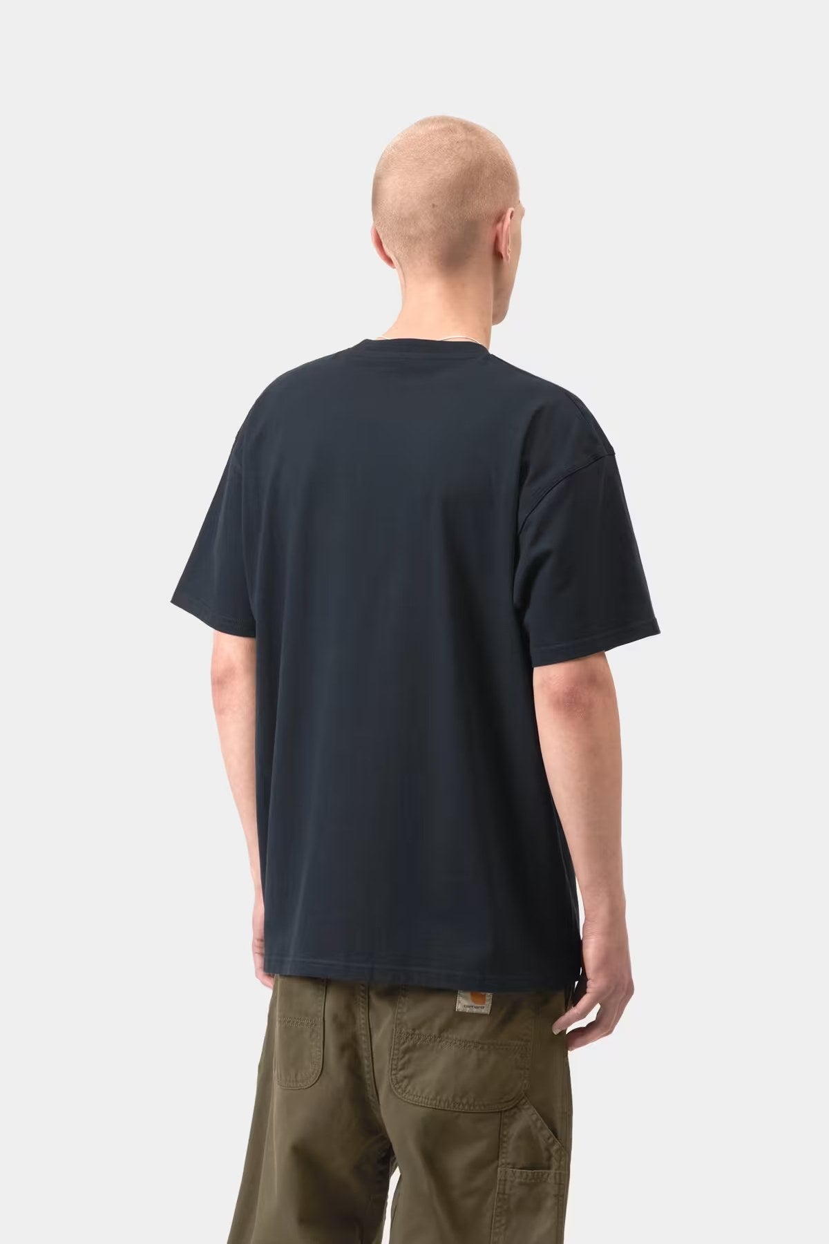 S / S American Script T-Shirt Deep Night