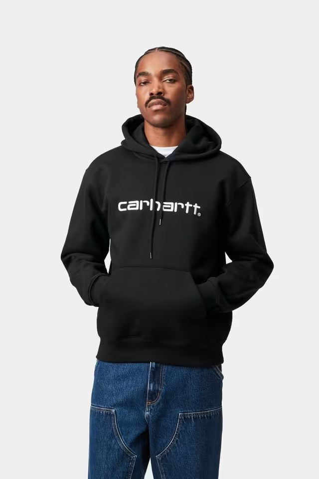 Hooded Carhartt Sweat Black / White