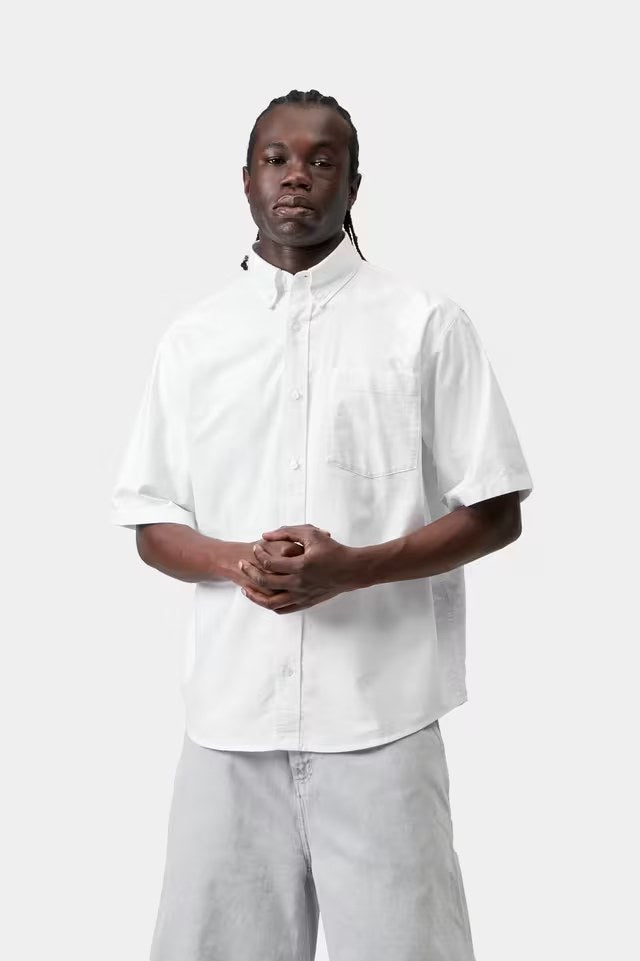 S / S Braxton Shirt White / White