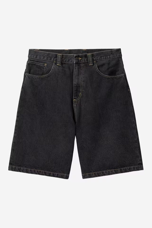 Brandon Short Black stone washed
