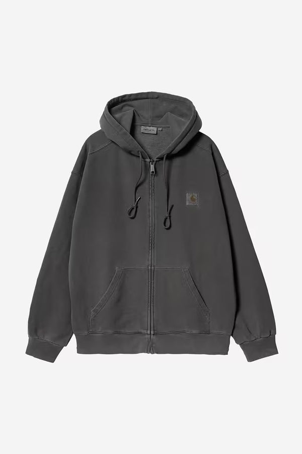 Hooded Nelson Jacket Black garment dyed