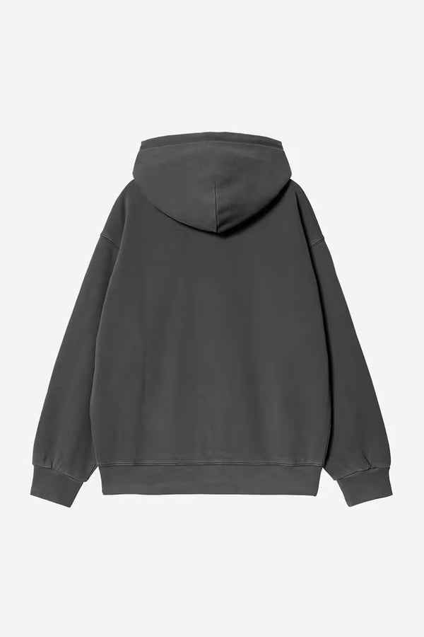 Hooded Nelson Jacket Black garment dyed