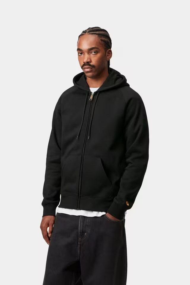 Hooded Chase Jacket Black / Gold