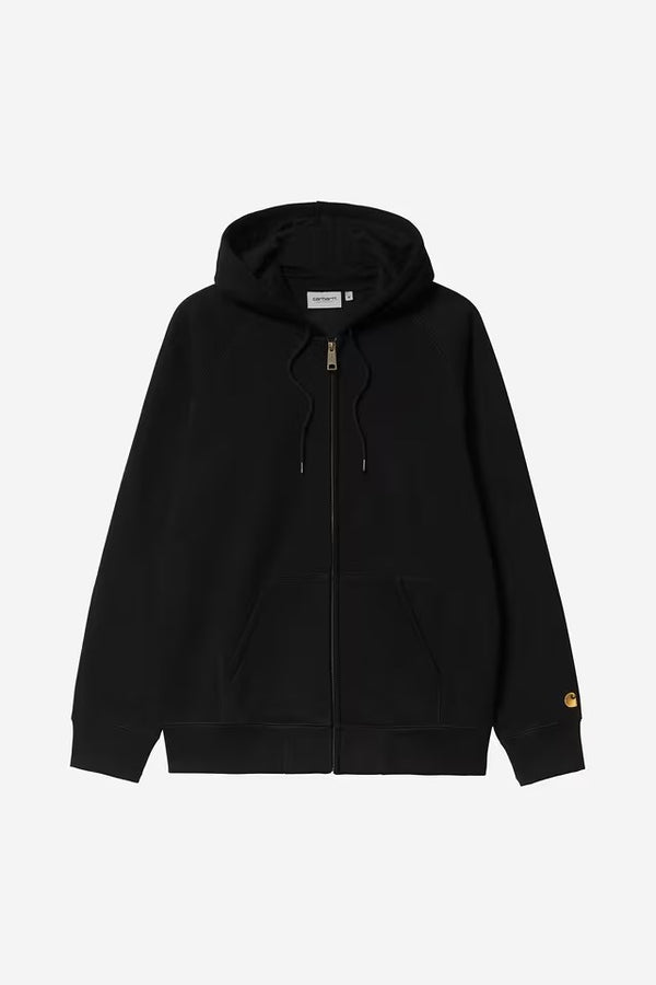 Hooded Chase Jacket Black / Gold