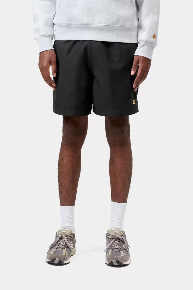 Chase Swim Trunks Black / Gold