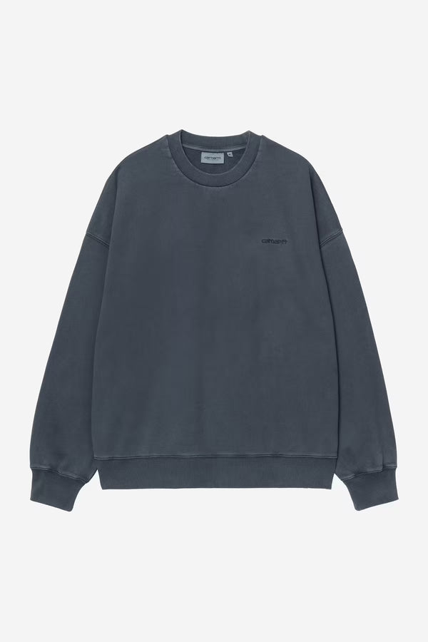 Benton Sweat Carbon garment dyed