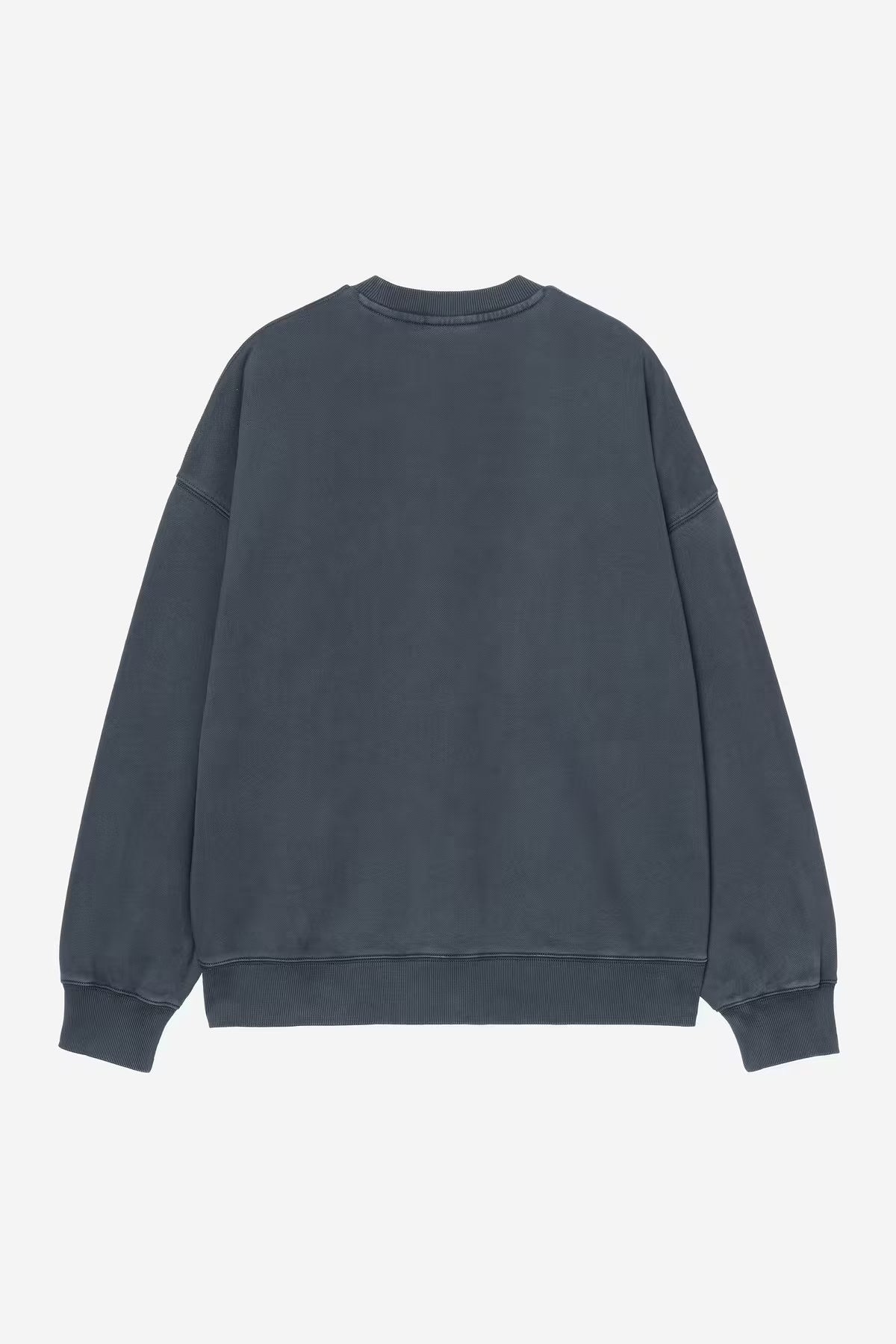 Benton Sweat Carbon garment dyed