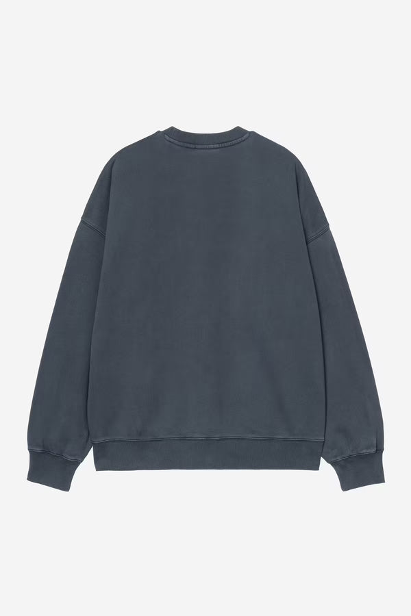 Benton Sweat Carbon garment dyed