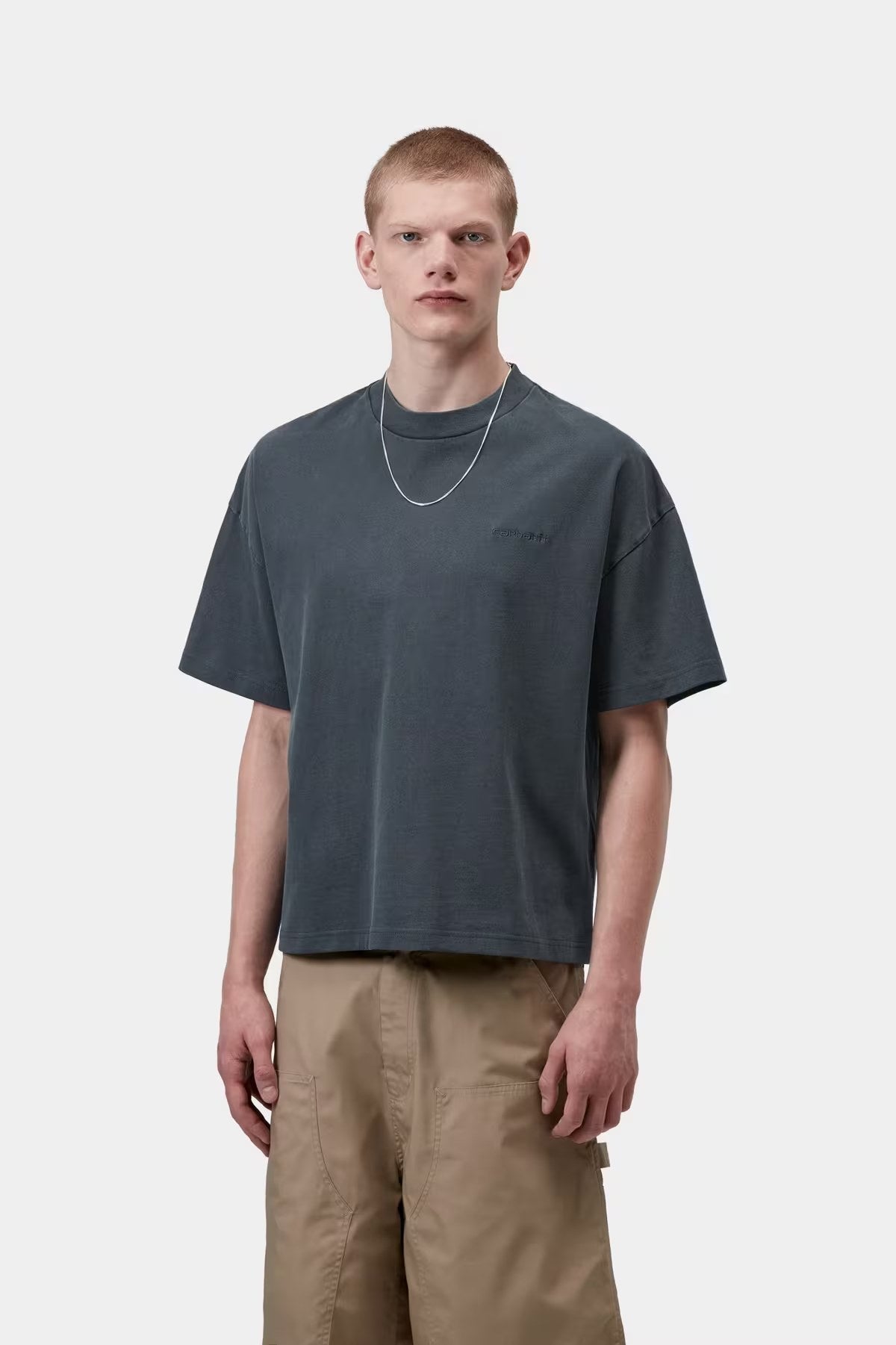 S / S Benton T-Shirt Carbon garment dyed