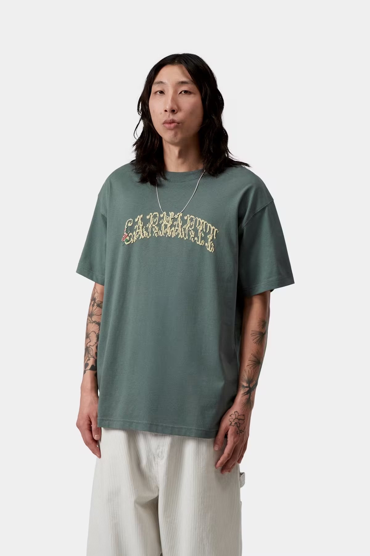 S / S Monogram T-Shirt Velvet Green
