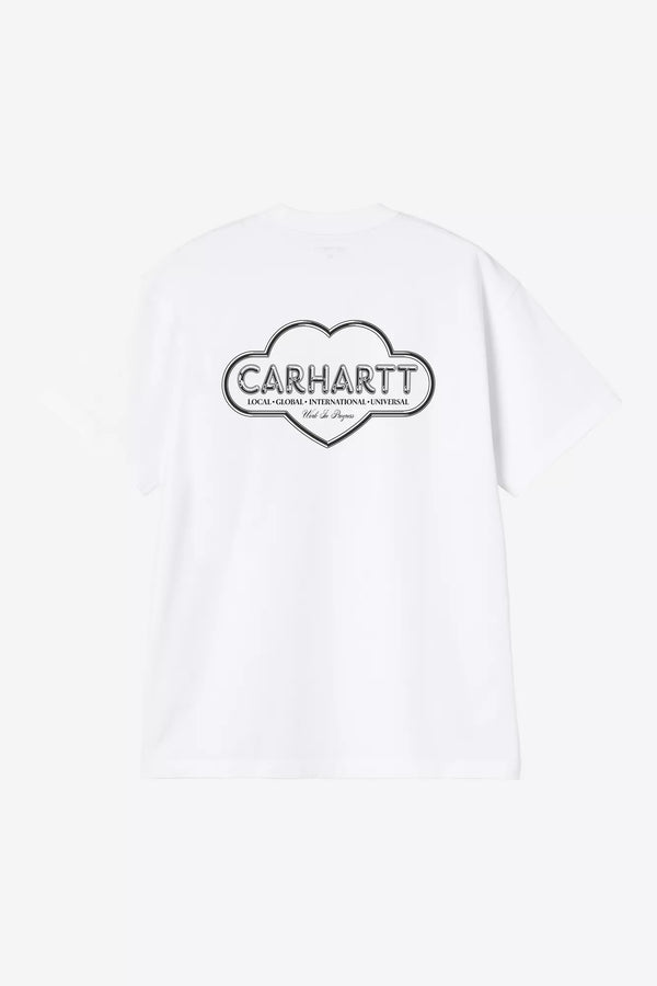 S / S Cloud Heart T-shirt White