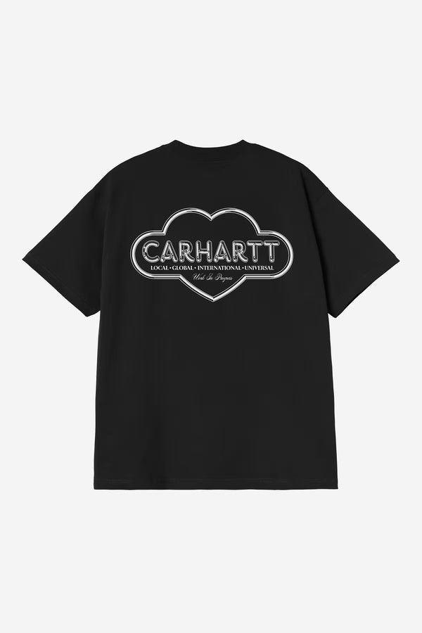S / S Cloud Heart T-shirt Black