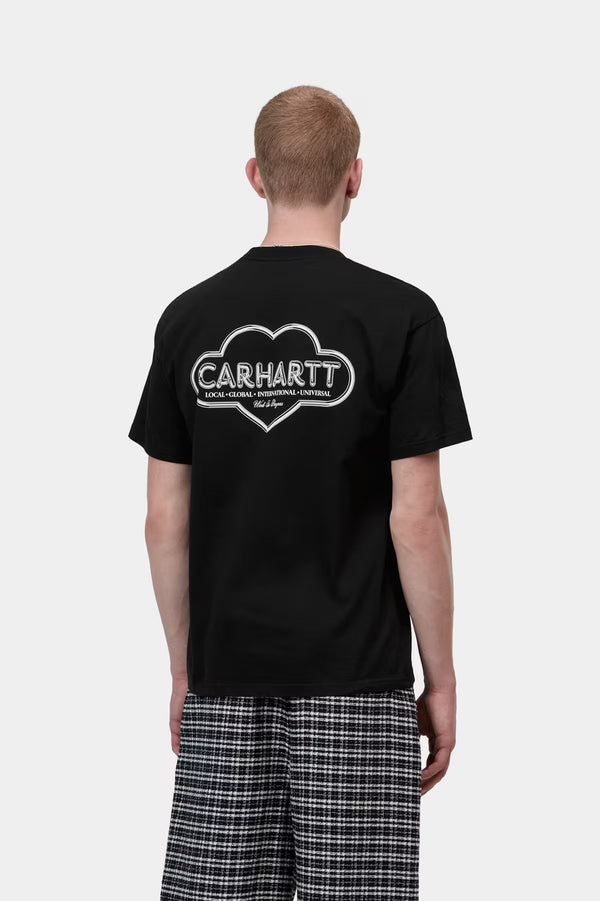 S / S Cloud Heart T-shirt Black