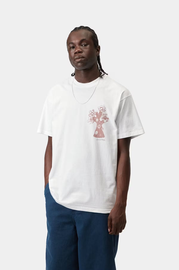 S / S Forma T-Shirt White heavy stone wash