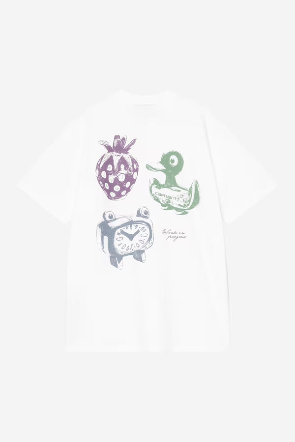 S / S Forma T-Shirt White heavy stone wash
