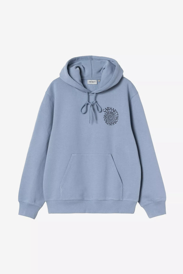 Hooded Spiral Sweat Gentle Blue