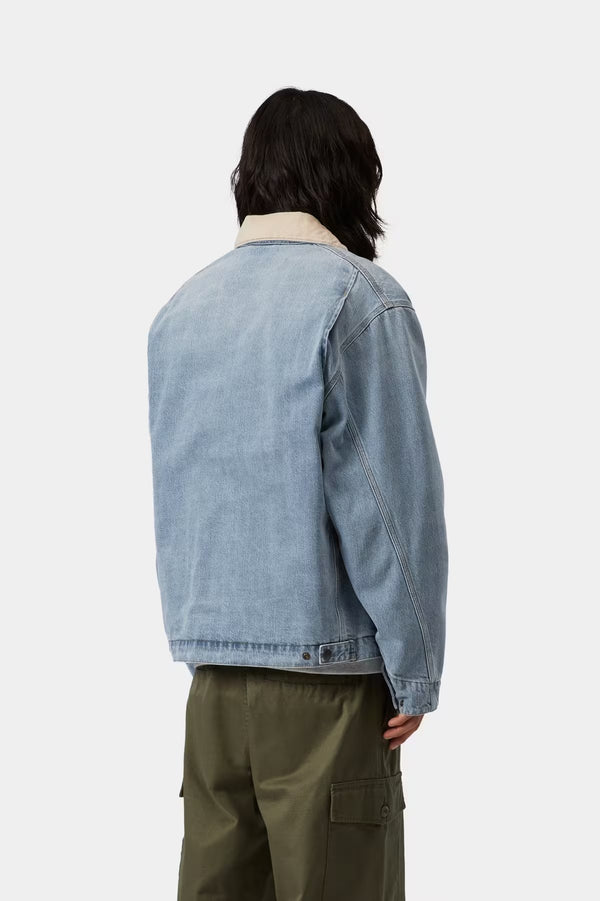 OG Detroit Jacket Blue / Dusty H Brown burst washed
