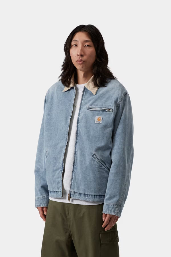OG Detroit Jacket Blue / Dusty H Brown burst washed