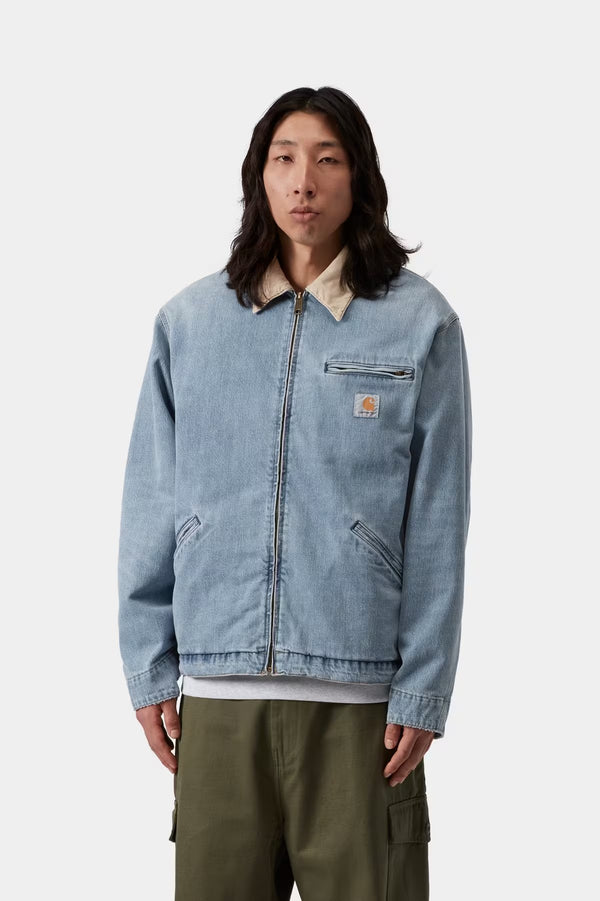 OG Detroit Jacket Blue / Dusty H Brown burst washed