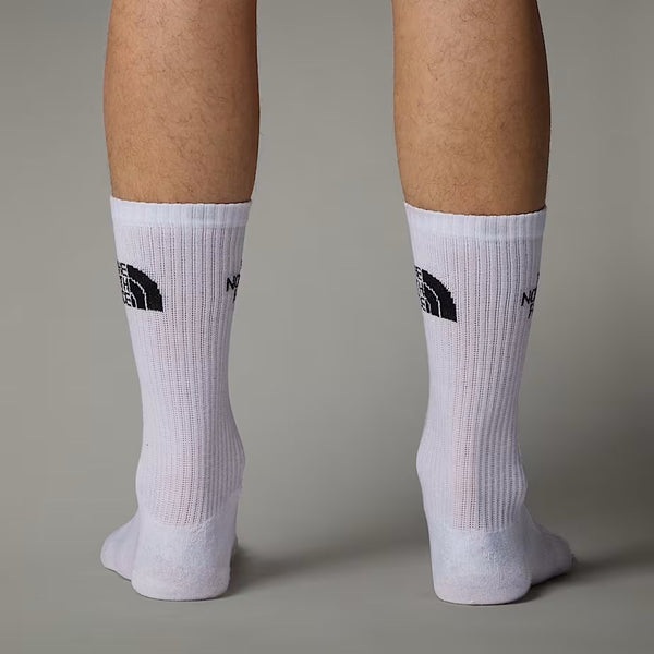 Multi Sport Cush Crew Sock White 3P - S