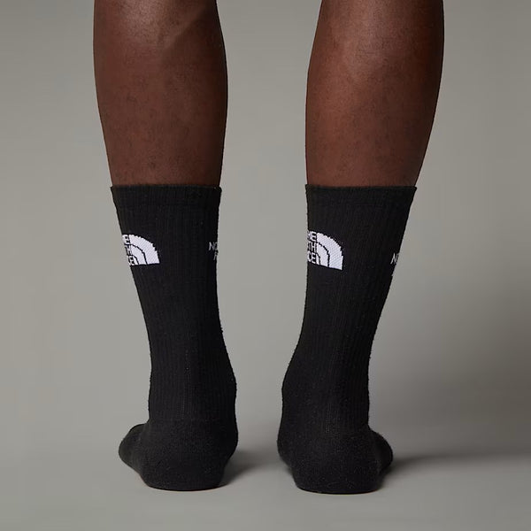 Multi Sport Cush Crew Sock 3P Black - S