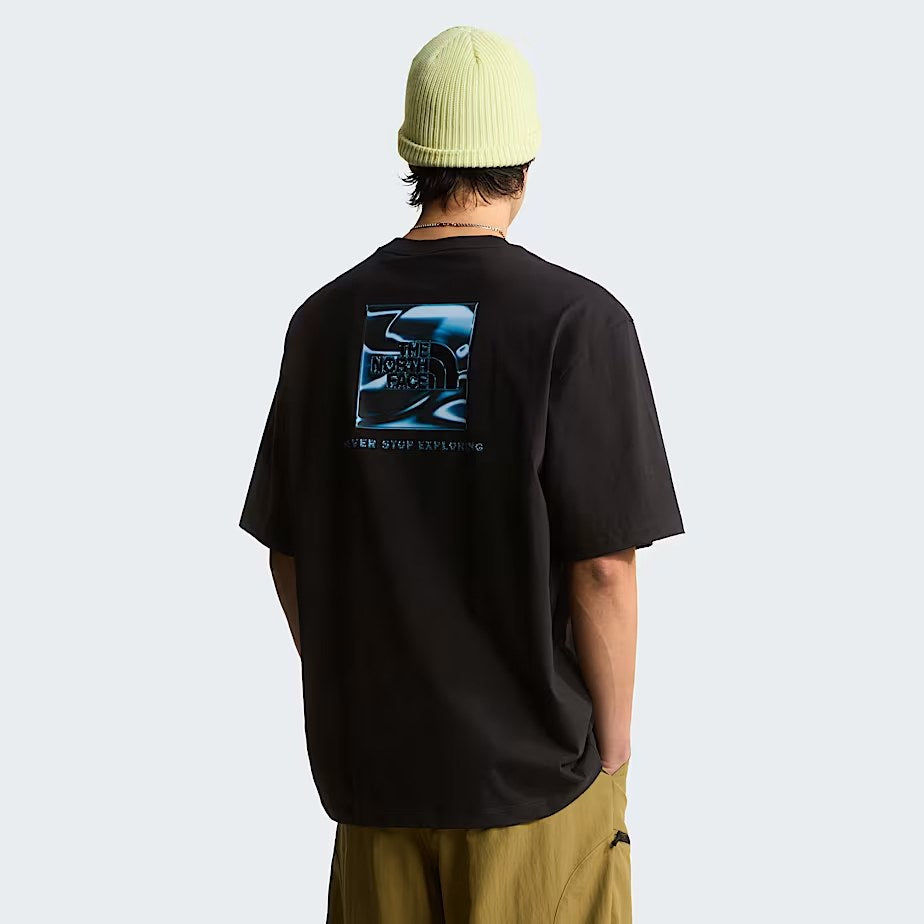 M Liquid BOX NSE Oversize Short Sleeve T TNF Black XS