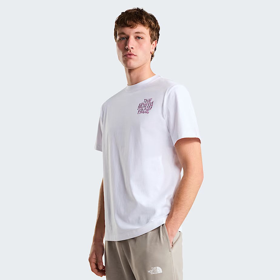 M Drip Logo Relaxed Short Sleeve TEE-GRA TNF White S