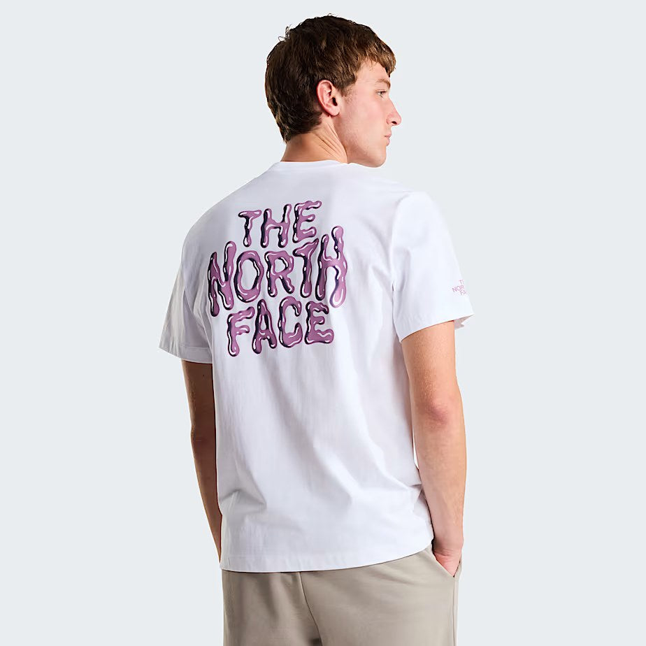 M Drip Logo Relaxed Short Sleeve TEE-GRA TNF White S