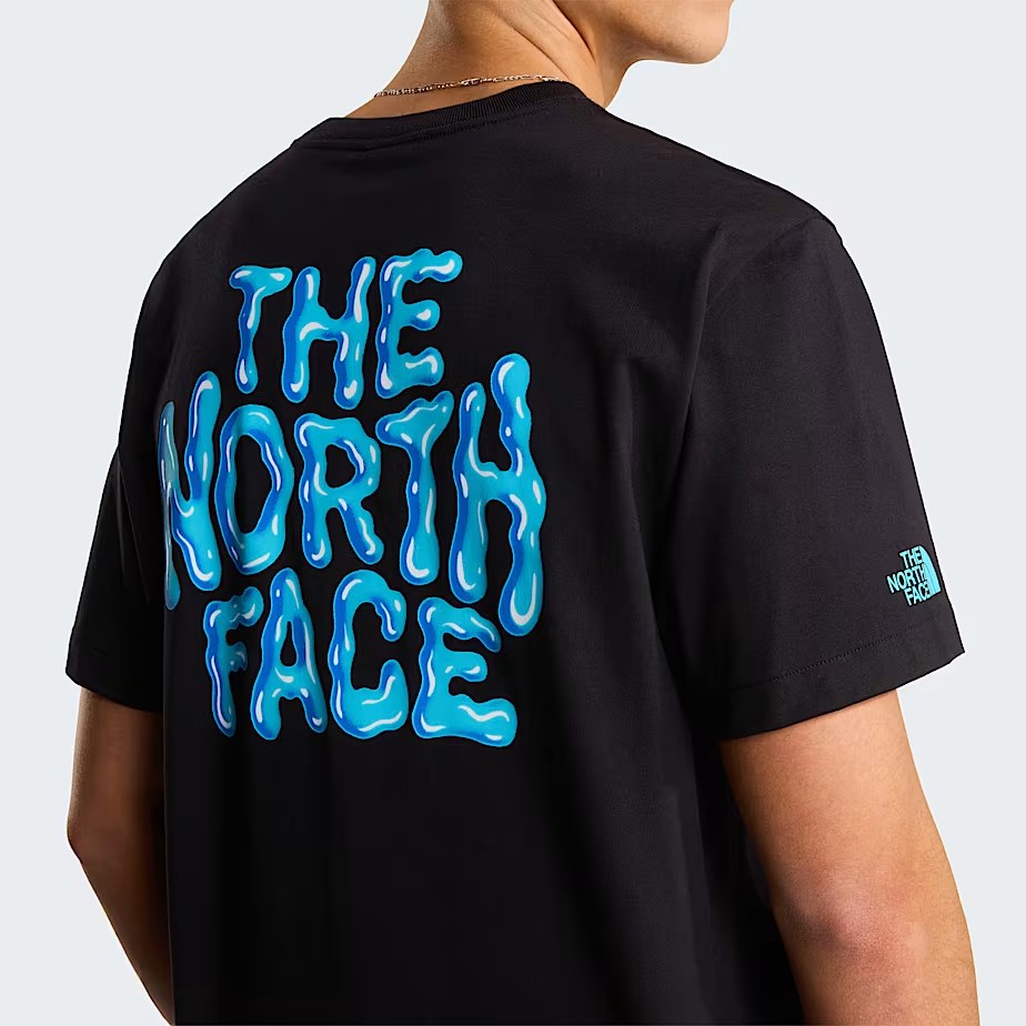 M Drip Logo Relaxed Short Sleeve TEE-GRA TNF Black XS