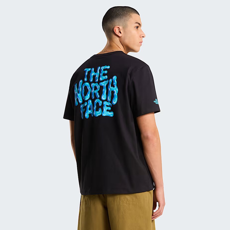 M Drip Logo Relaxed Short Sleeve TEE-GRA TNF Black XS