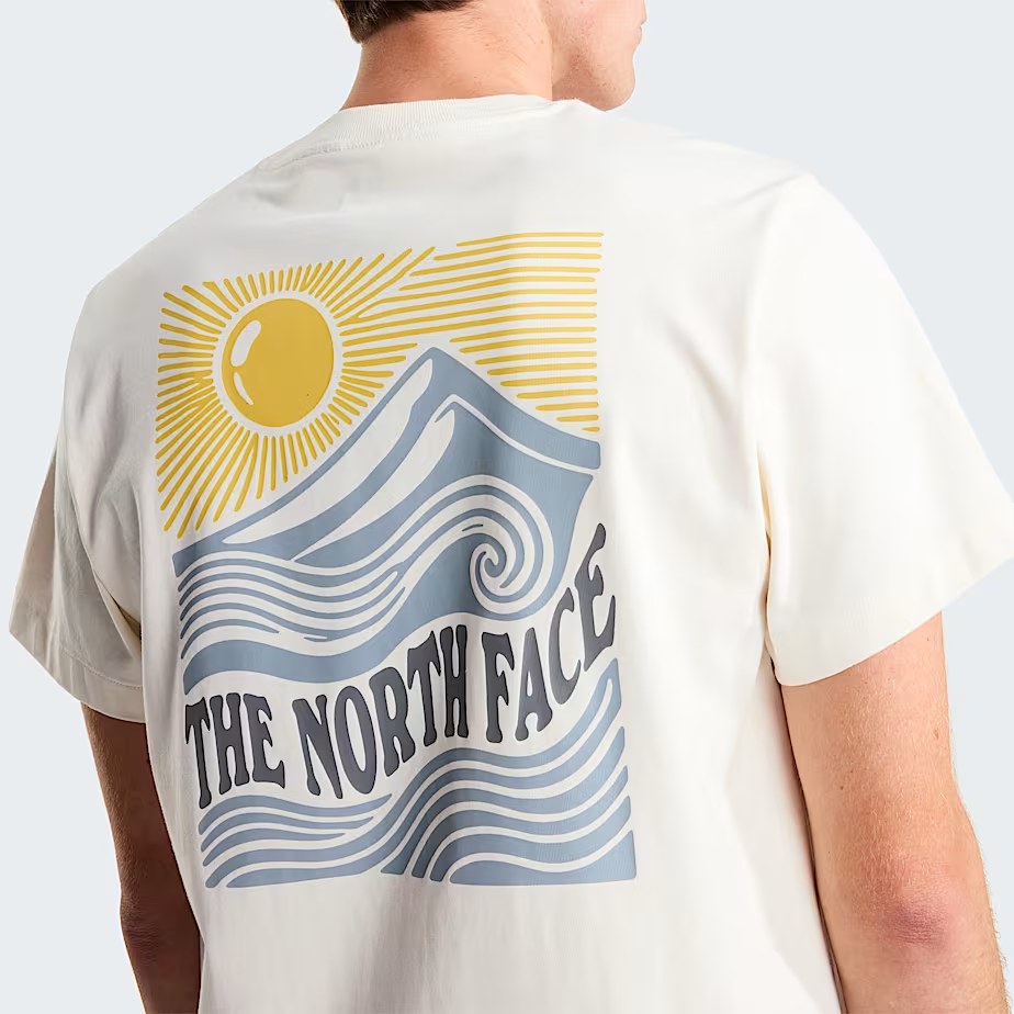 M Mountain Escape Relaxed Short Sleeve T White Dune