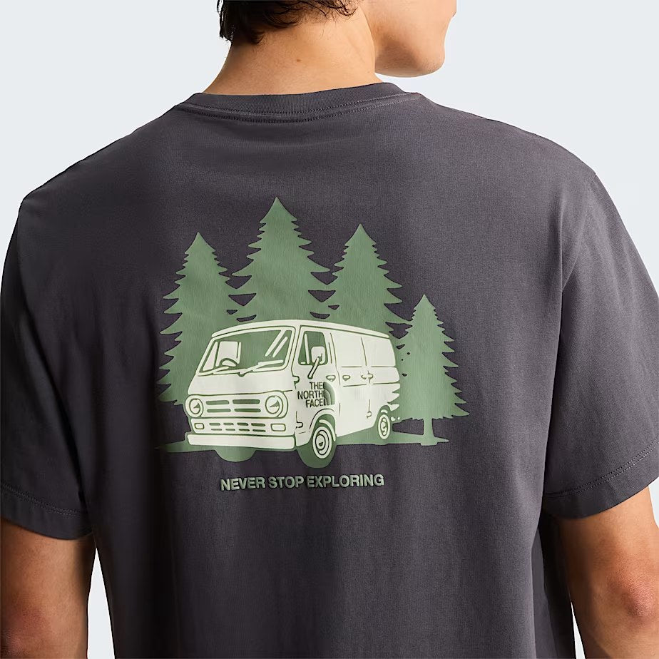 M VAN Life Relaxed Short Sleeve TEE-GRAP Anthracite Grey