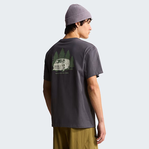 M VAN Life Relaxed Short Sleeve TEE-GRAP Anthracite Grey