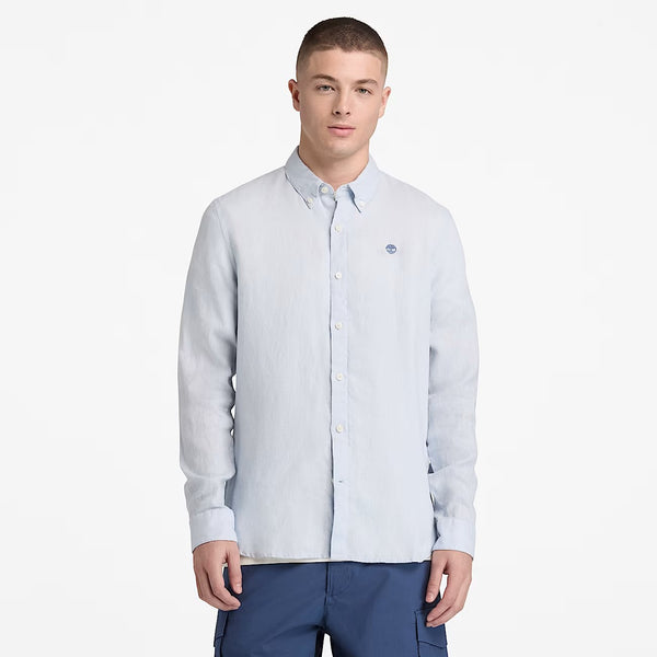 Mill Brook Linen Shirt Gray Dawn