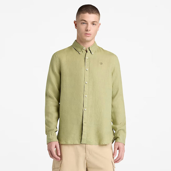 Mill Brook Linen Shirt Sage